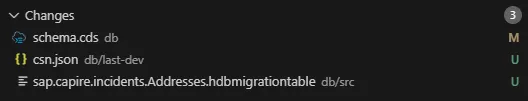 version files to commit